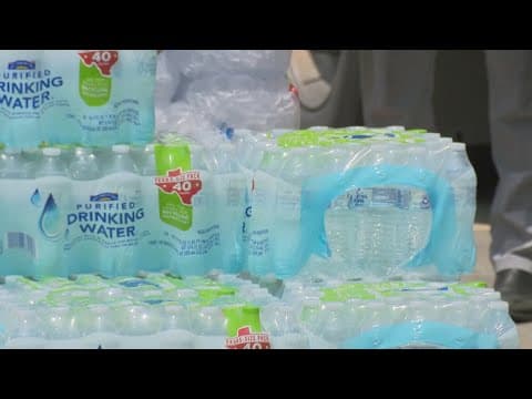Houston, Texas storms: Water, food and supplies distributed to families in need