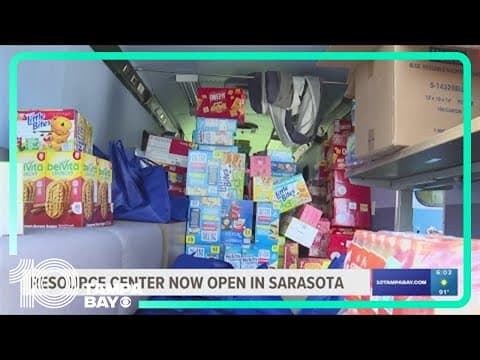 Resource center opens for Sarasota residents impacted by Hurricane Debby