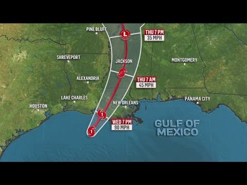 Hurricane Francine strengthens ahead of landfall in Louisiana