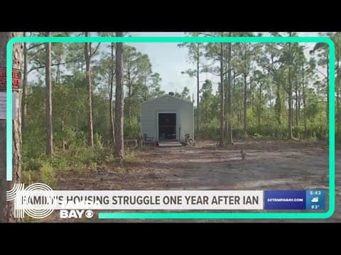 Family's housing struggle 1 year after Hurricane Ian
