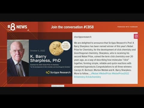 K. Barry Sharpless from Scripps Research wins Nobel Prize in Chemistry
