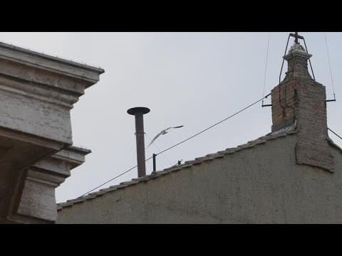 CBS News Special Report: Black smoke coming from Sistine Chapel