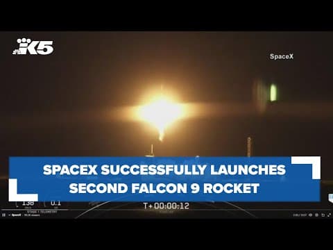 SpaceX launches second Falcon 9 rocket