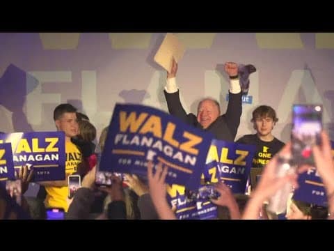 Gov. Tim Walz claims victory over challenger Scott Jensen