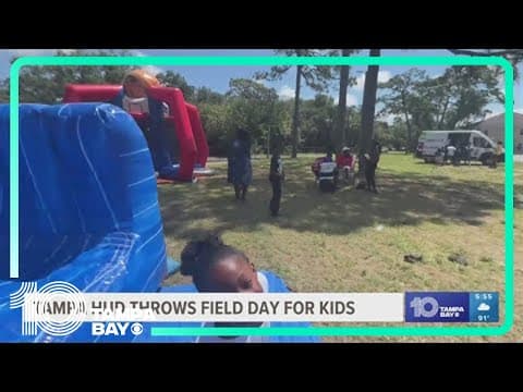 Kids have a 'field day' thrown by the housing authority