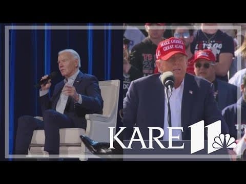 Biden, Trump stump for 2024 campaign funds