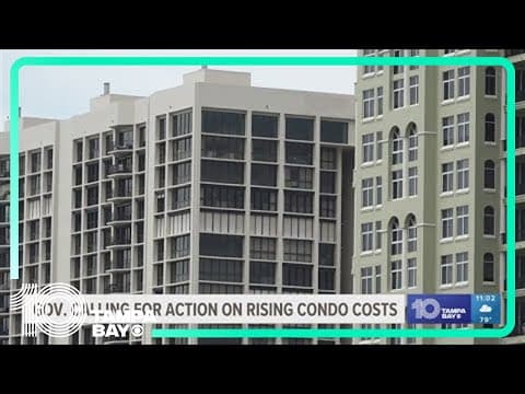 Governor DeSantis calls for action on rising condo costs