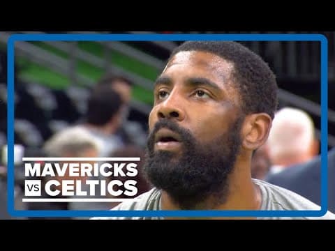 2024 NBA Finals | Mavs Kyrie Irving warms up before Game 5 in Boston