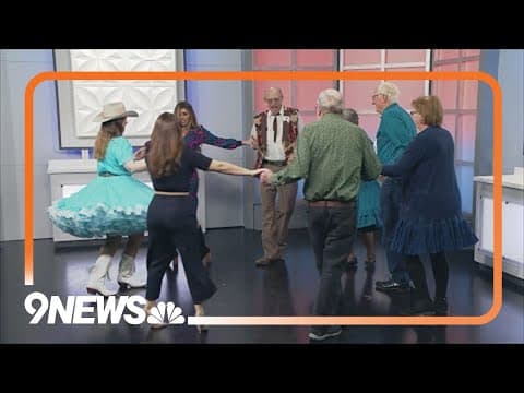 Scuffed Shoes Square Dance Club performing at Stock Show