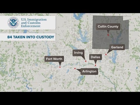 ICE arrests 84 people in North Texas during immigration enforcement operations, agency confirms