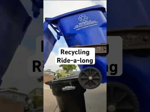 Recycling ride-a-long reveals what happens to recycled items after you put them in blue bins