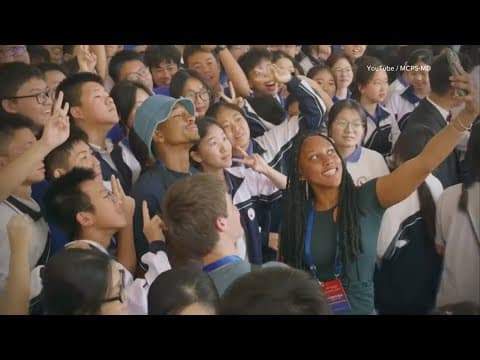 Student athletes who played pickleball in China welcomed at Chinese Embassy