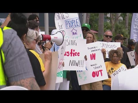 Housing advocates protest corporate investors in San Diego