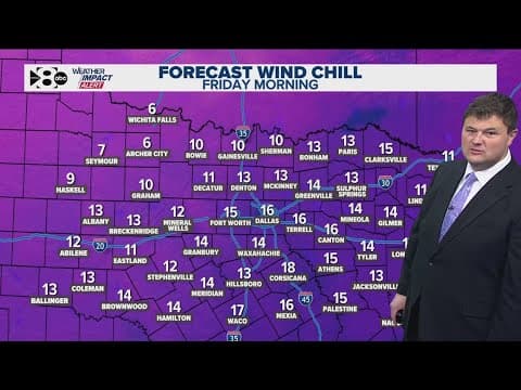 DFW Weather | Below freezing weather extended through Friday morning in 14 day forecast