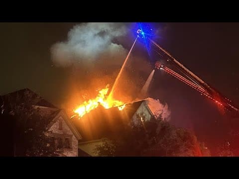 9 firefighters hospitalized after fighting North Texas house fire, officials say