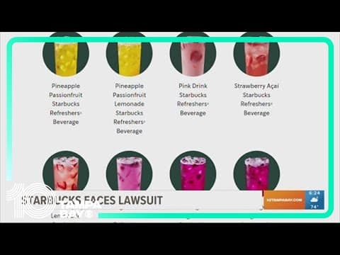 Starbucks lawsuit alleges coffee giant falsely advertised 'key' ingredients in its refreshers