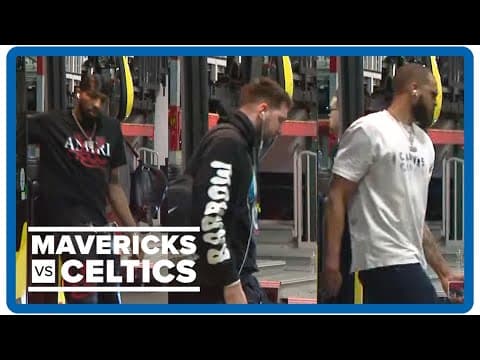 2024 NBA Finals | Dallas Mavericks players, staff arrive at TD Garden for Game 5