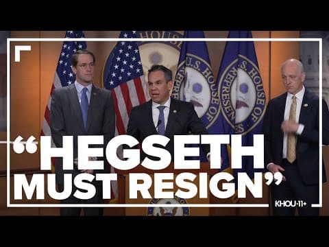 House Democrats call for Sec. Pete Hegseth to resign