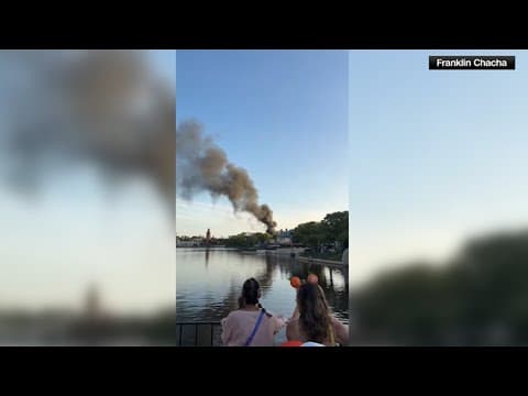 Disney Epcot fire: Smoke and flames shoot from France Pavilion