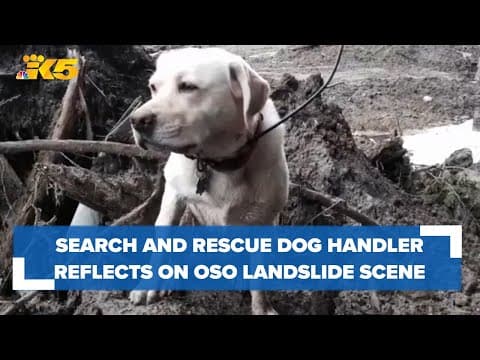 'My forever dog': Search and Rescue dog handler recounts being on scene during Oso landslide