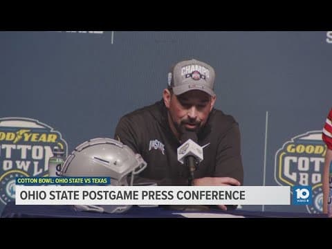 Ohio State postgame press conference: Ryan Day, Will Howard, Jack Sawyer | Cotton Bowl