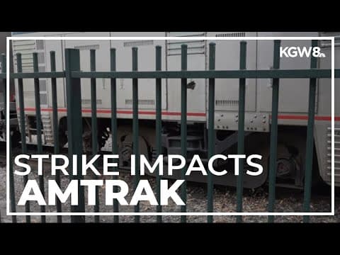 Amtrak cancels train trips amid looming rail worker strike