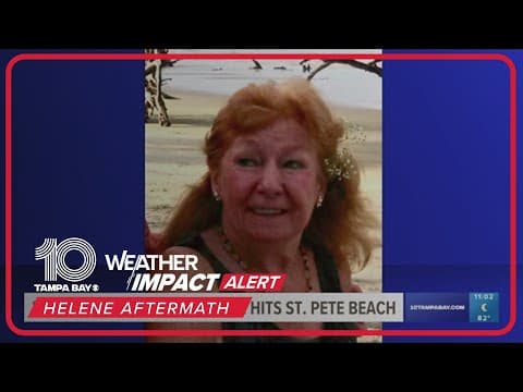 Woman killed after Helene hits St. Pete Beach