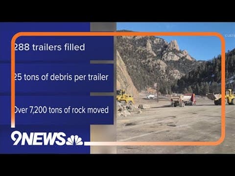 CDOT makes progress on rock slide in Custer County