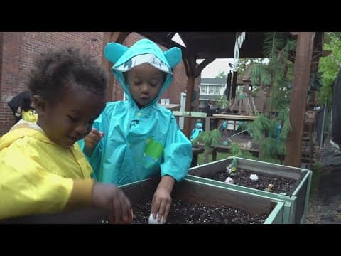 Columbus day care brings learning outdoors with new nature classroom