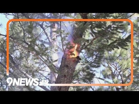 Downed lines from Colorado windstorm spark fires