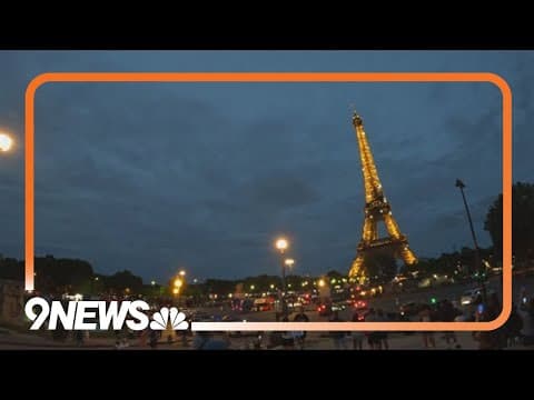 Eiffel Tower dazzles at night