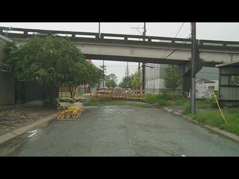 Street construction unfinished in Tremé