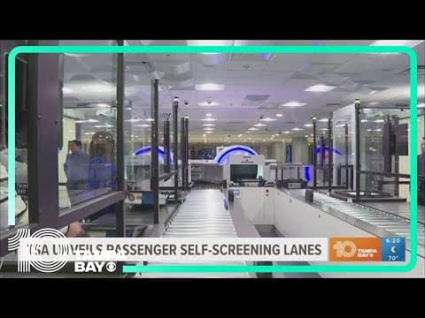 TSA unveils airport self-screening security checkpoints