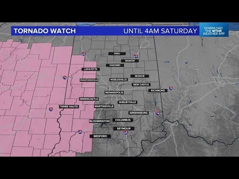 Weather Impact Alert | Tornado watch in effect for parts of Indiana