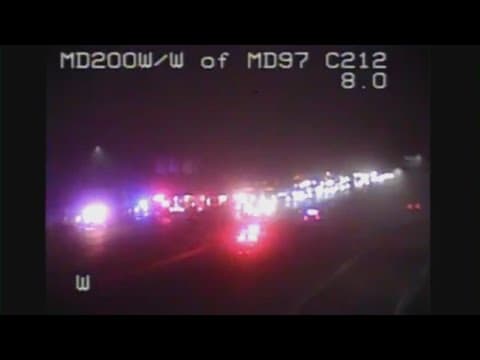 Multiple people hurt, one killed in a crash on the Intercounty Connector Sunday morning