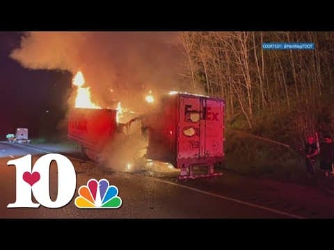 TDOT: I-40 West closed near Midway Road in Knox County due to tractor-trailer