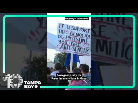 Free #Palestine rally in Tampa Bay spotlights civilians living in fear in #Gaza #shorts
