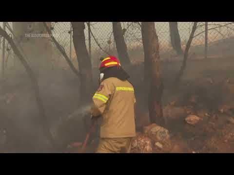 Major wildfire rages on fringes of Greek capital; firefighters deployed