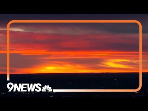 Orange January sunrise in Broncos Country