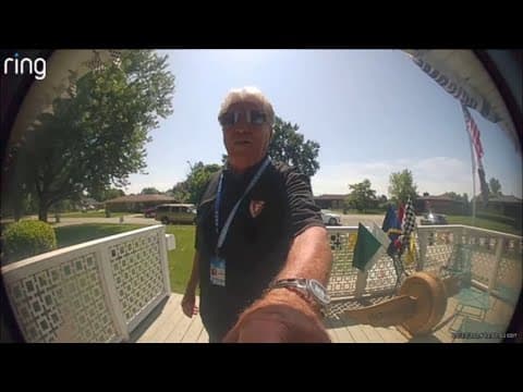 Mario Andretti makes surprise stop at race fan, long-time Speedway resident's house