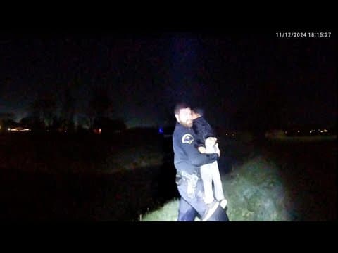 Police bodycam shows rescue of missing 5-year-old boy with autism from creek