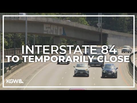 Five-mile stretch of I-84 in Portland to close for graffiti, trash removal