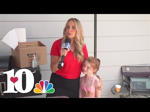 Rebecca Sweet is joined by a future meteorologist at Buddy's Backyard BBQ