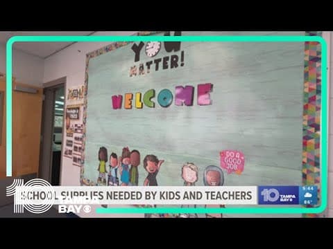 Donate school supplies at Achieva needed by kids and teachers in schools