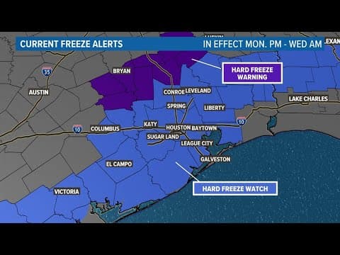 LIVE: Meteorologist Chris Ramirez on what the Hard Freeze Watch, Warning means for Southeast Texas
