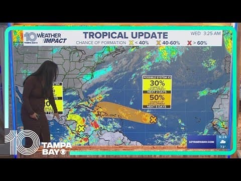 Tracking the Tropics: Two areas of low pressure but no immediate threat to Florida