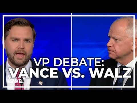 VP candidates Tim Walz, JD Vance square off in debate