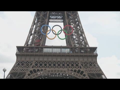 Olympic rings will be staying on Eiffel Tower
