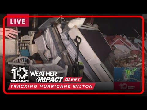 Sand, debris remains in part of Holmes Beach ahead of Hurricane Milton