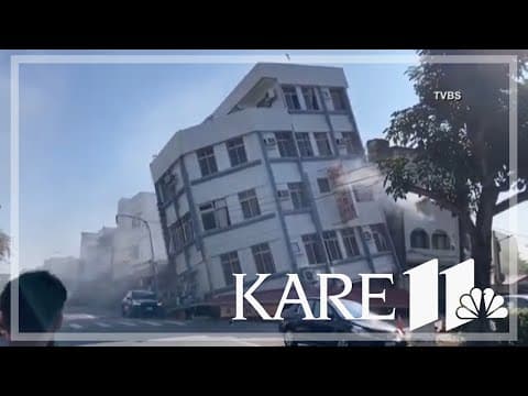 Strongest earthquake in decades hits Taiwan, measuring 7.4